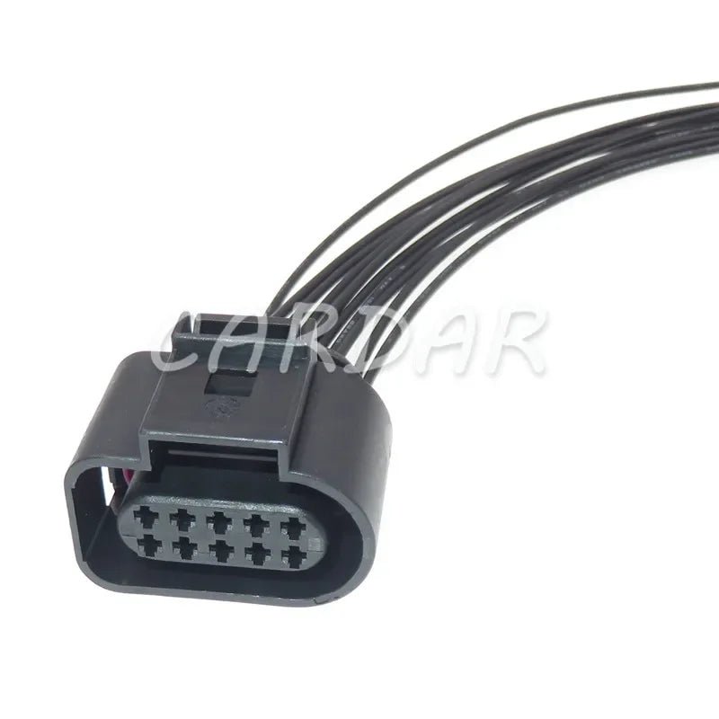 10 Pin 1J0973715 1J0973815 6X0973815 1.5mm Automotive Headlight Connector Car Door Lock Socket For VW Audi