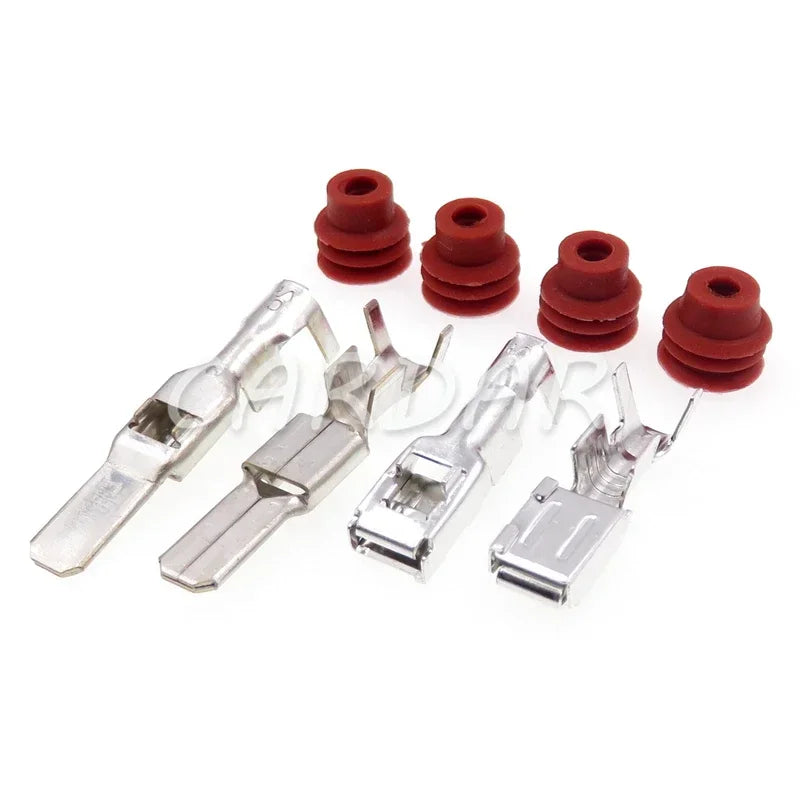 2 Pin 4.8 Series Automobile Waterproof Electrical Wire Connector Male Female Wiring Harness Socket