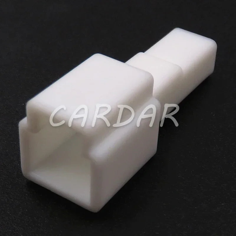2 Pin 1.2 Seires White Automobile Wiring Plastic Male Plug Female Socket Unsealed Connector With Terminal