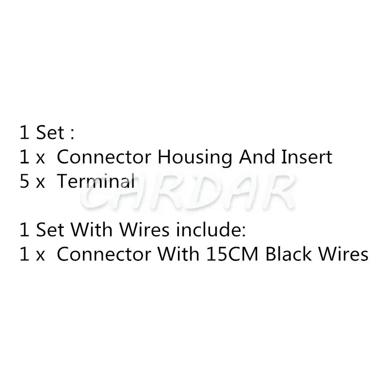 5 Pin Auto EGR Valve Cable Connector Waterproof Plug Sockets For Buick Excelle Chevrolet