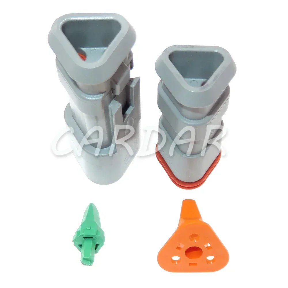3 Pin DT04-3P-E008 DT04-3S-E008 Auto Pump Truck Nozzle Wiring Harness Socket Female Male Connector