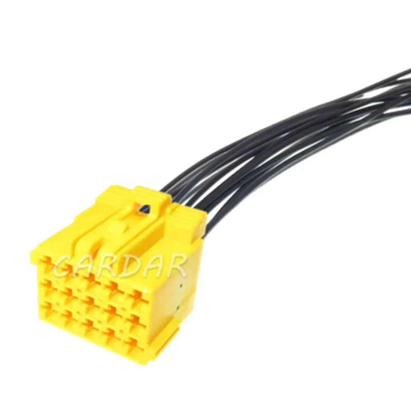 15 Pin Yellow Automotive Power Amplifier Male Female Docking Plastic Housing Unsealed Socket 1-967628-3 1-967623-3
