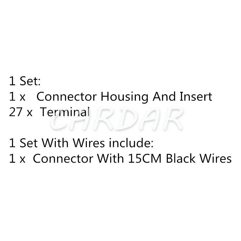 27 Pin Automobile BCM Composite Connector 2098067-2 Car Body Computer Module Cable Harness Socket