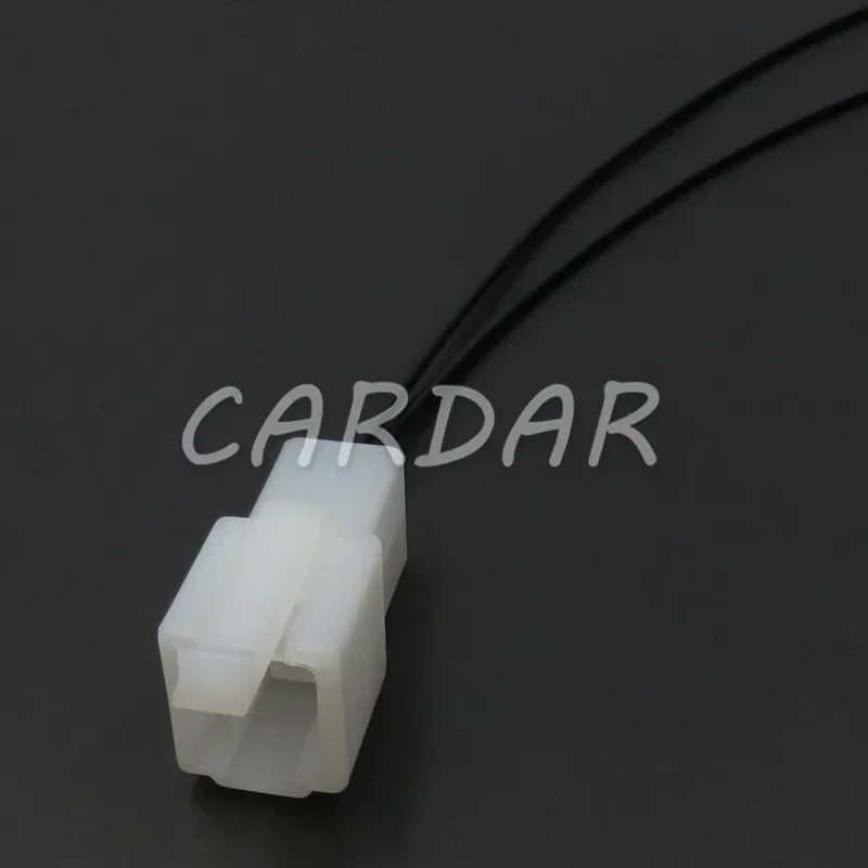 2 Pin White ABS Wiring Socket Automotive Connector Household Plug