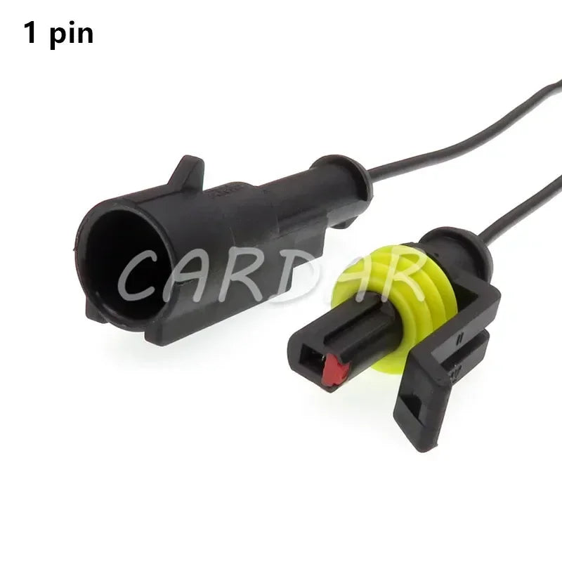 Superseal 1.5 Kit AMP Tyco 1/2/3/4/5/6 Pin Waterproof Electrical Wire Connector Waterproof With Wire Harness