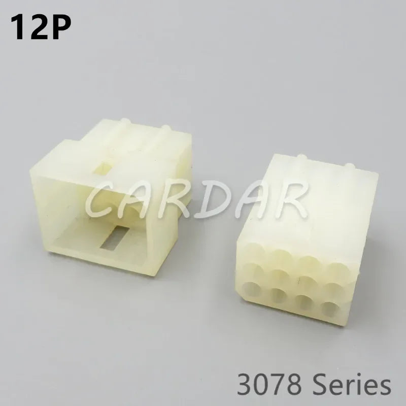 2P 3P 4P 6P 9P 12P Electrical Connector 3078 Series Plug Kits Female Male Socket With Pins For Auto Motorcycle Motorbike