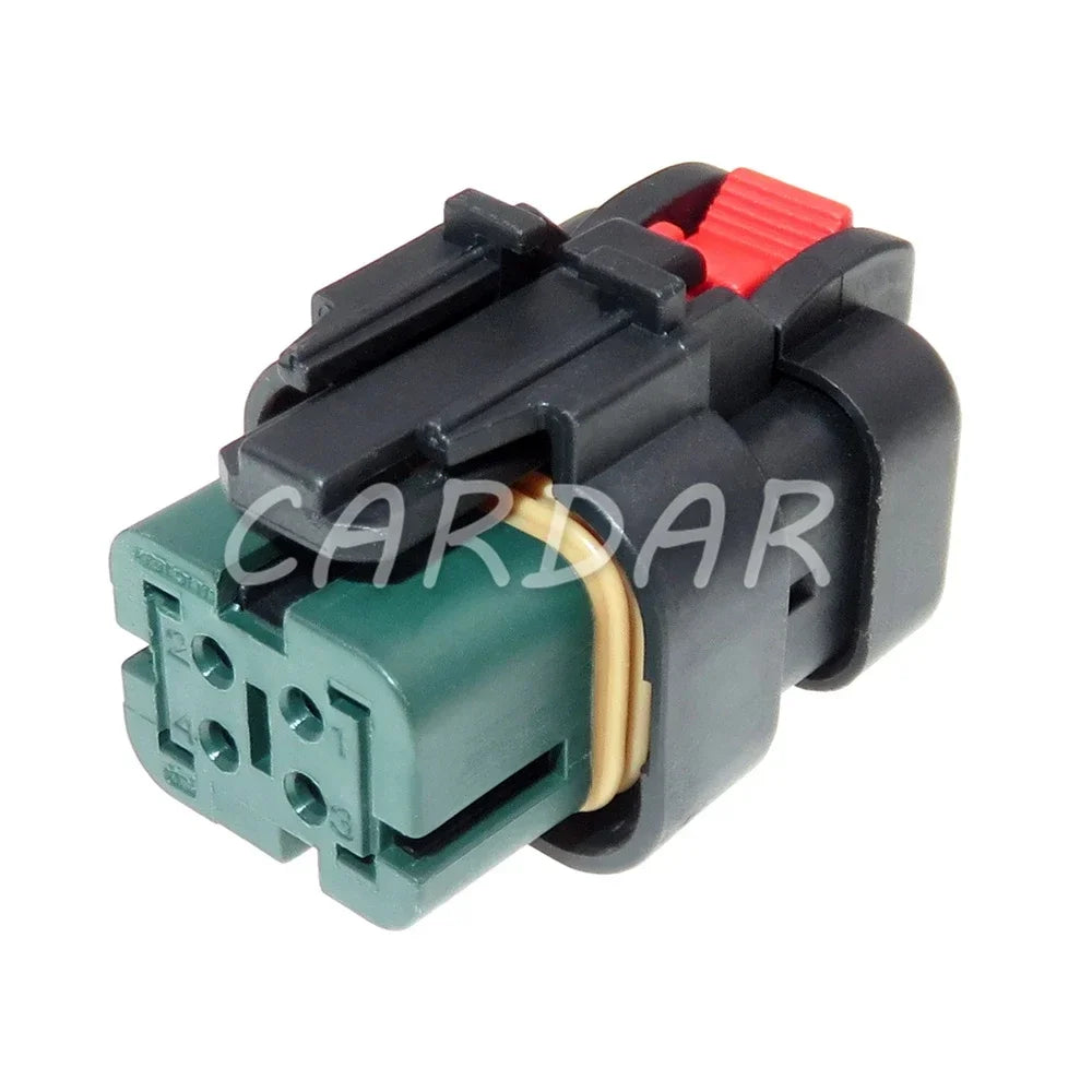 4 Pin 1.6 Series Auto Accessories 776487-4 Green Automobile Sealed Wiring Socket With Terminal