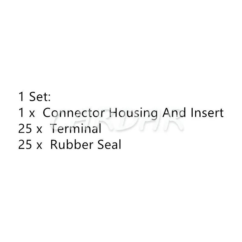 25 Pin 316874-1 368482-1 Electrical Waterproof Automotive ECU Wire Connector Car Computer Cable Socket