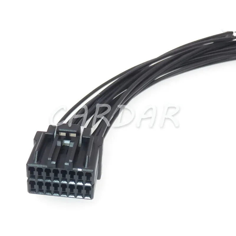16 Pin 175966-2 Automotive Electric PCB Socket Automotive Wiring Harness Connector For Honda