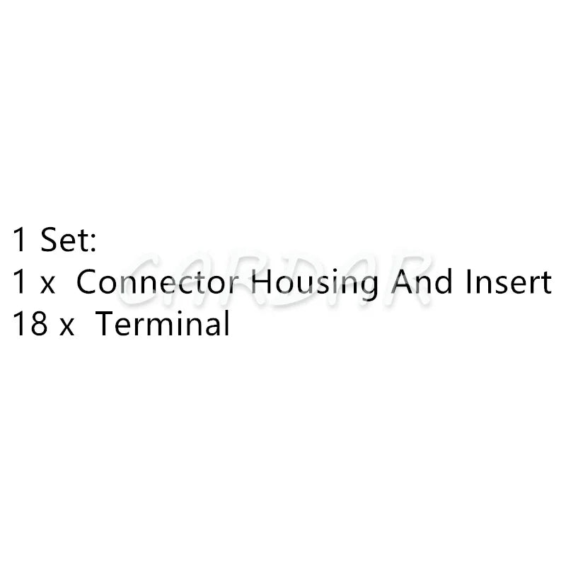 18 Pin Auto Cable Harness Connector Automotive Large Current High Power Unsealed Socket Car Accessories