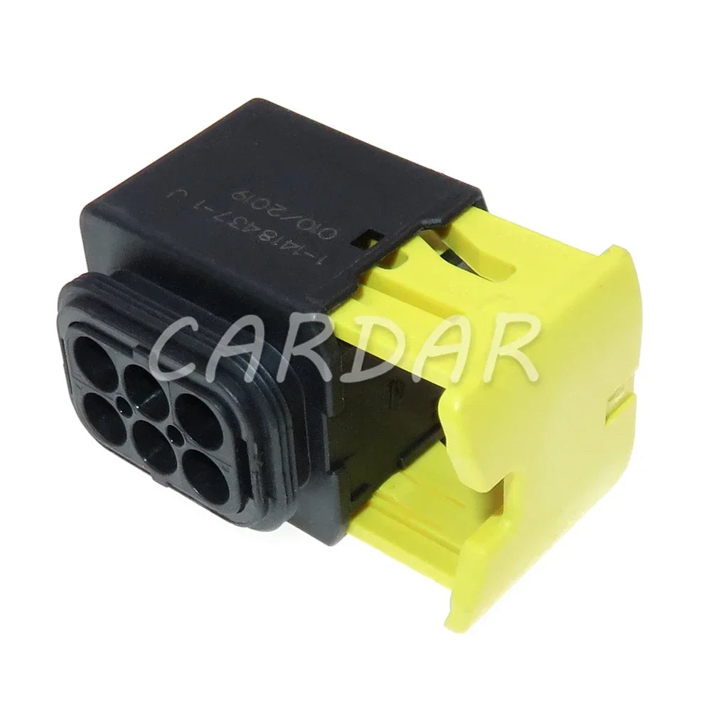 6 Pin 3.5 Series Black Auto Plastic Housing Electrical Connector Car Cable Harness Socket Auto Parts 1-1418437-1