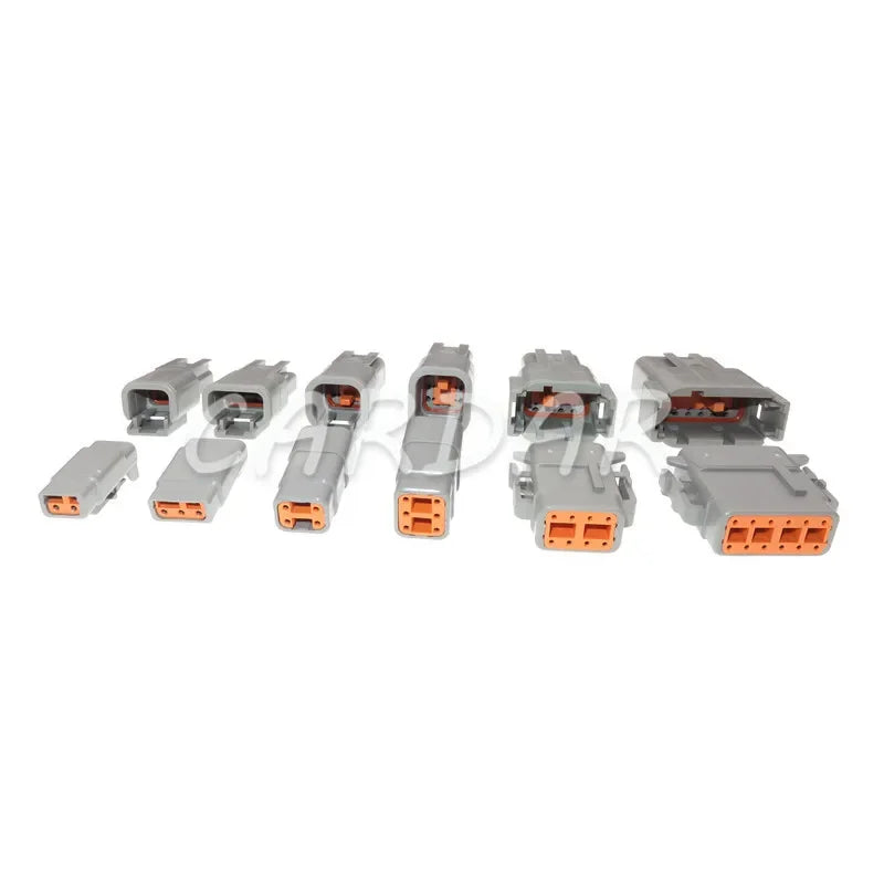 Deutsch DTM Waterproof Wire Connector Kit DTM06-2/3/4/6/8/12S DTM04-2/3/4/6/8/12P Automotive Sealed Plug with pins