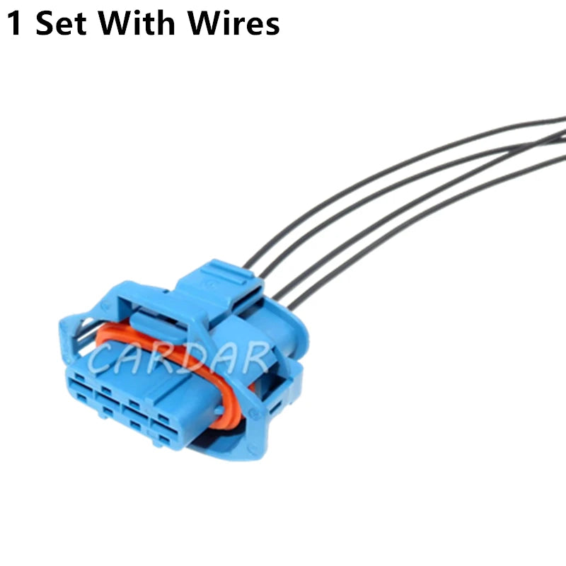 4 Pin 3.5 Series Blue Waterproof Socket Automobile Electrical Connector Wiring Harness Adapter