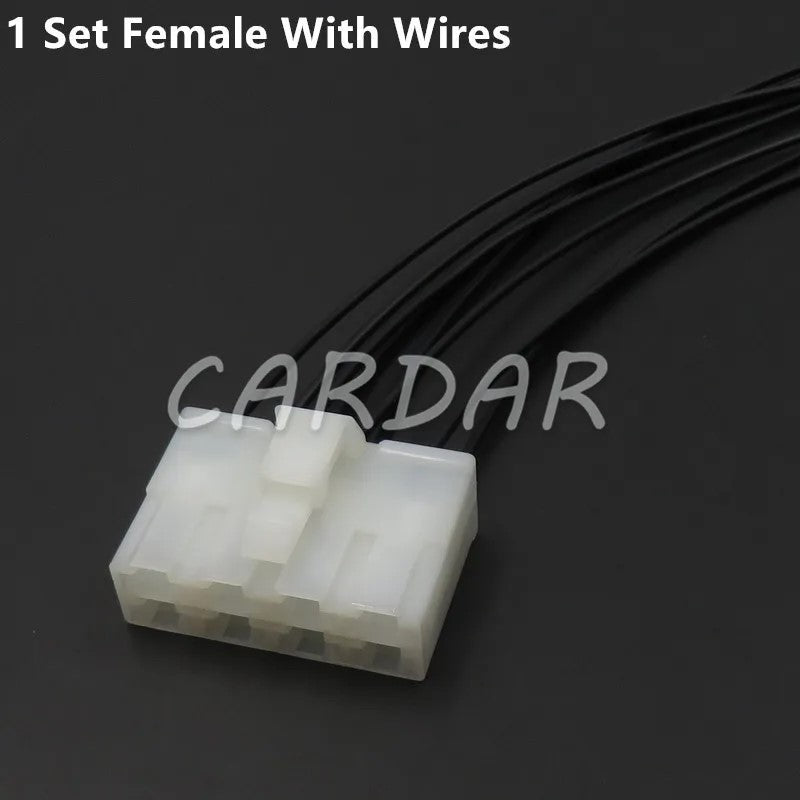 8 Pin 6070-8471 6070-8481 6.3mm Connector Automotive Plug With Terminals