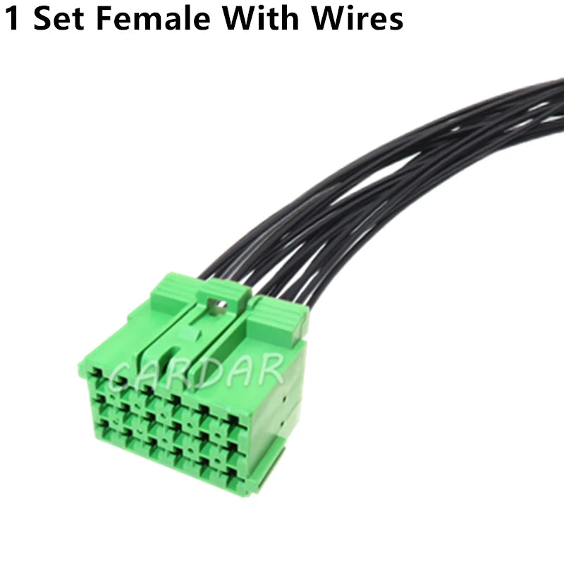 18 Pin Auto Unsealed Electric Cable Socket 1-967624-3 Car Electrical Connector 1-967629-3 Male Female Docking Adapter