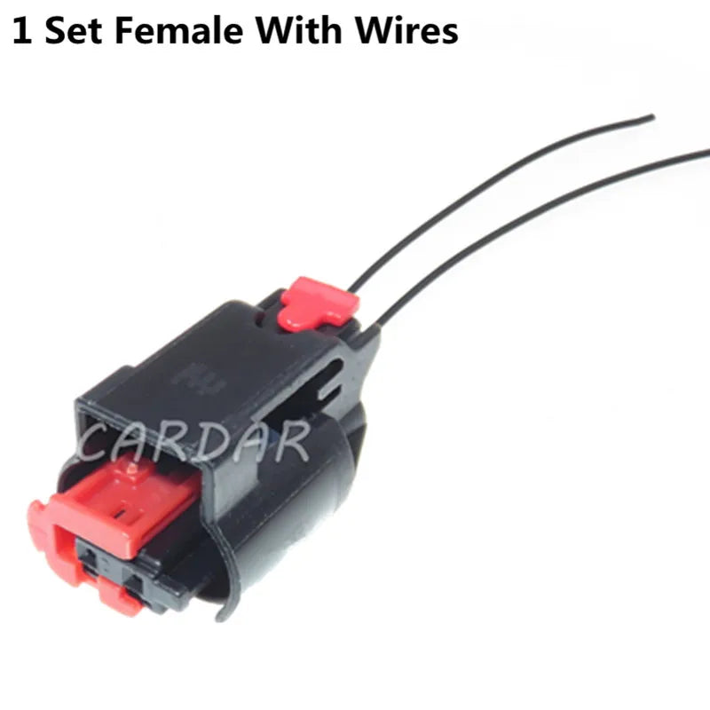 2 Pin 0.6 Series Auto Wiring Harness Female Socket Automobile Waterproof Connector 1-1438608-5