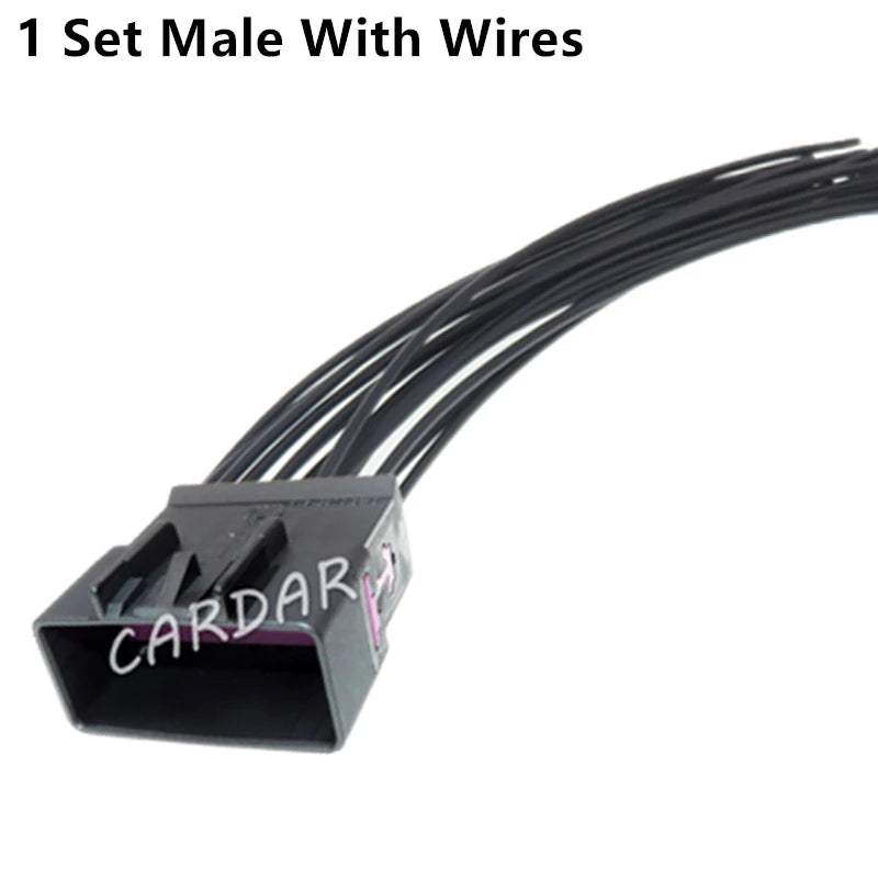 Conector de cable automático de 16 pines 15332182 15332177, adaptador macho hembra, carcasa de plástico para coche, enchufe sin sellar