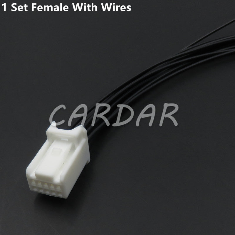 10 Pin 0.7 Series Miniature Automotive Anti-glare Rearview Mirror Wiring Socket For Toyota Lexus 12368 6098-3869 6098-3909