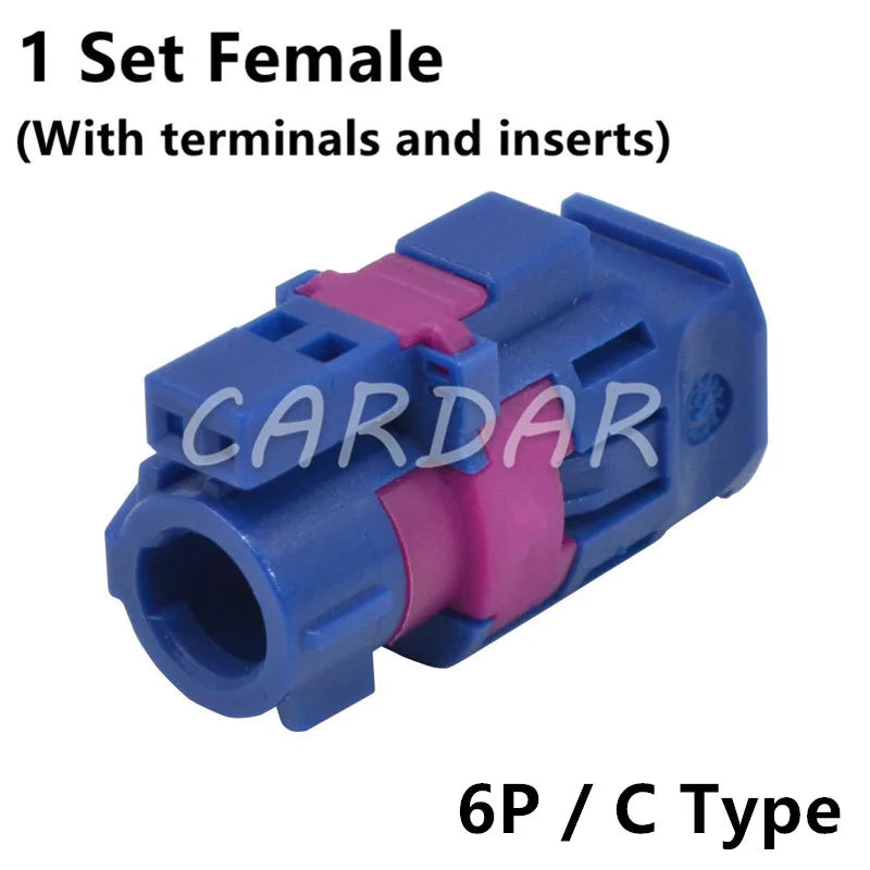LVDS 6 Pin HSD Connector Automotive Socket Universal Auto Audio Modification Plug