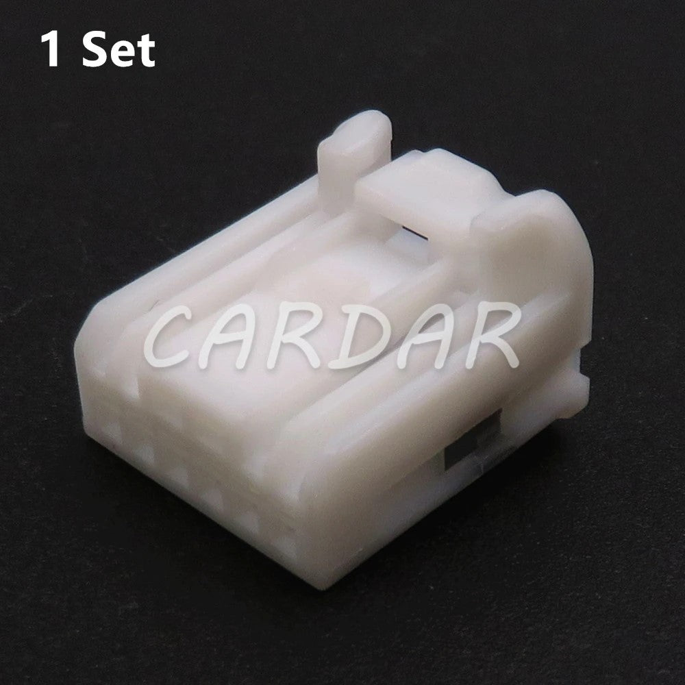 6 Pin 0.6 Series White Miniature Automobile Electric Wiring Harness Unsealed Socket With Terminal