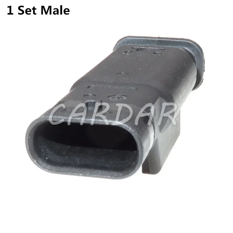3 Pin 1488991-1 Auto Reversing Radar Probe Cable Socket Waterproof Wire Plug For Ford Land Rover