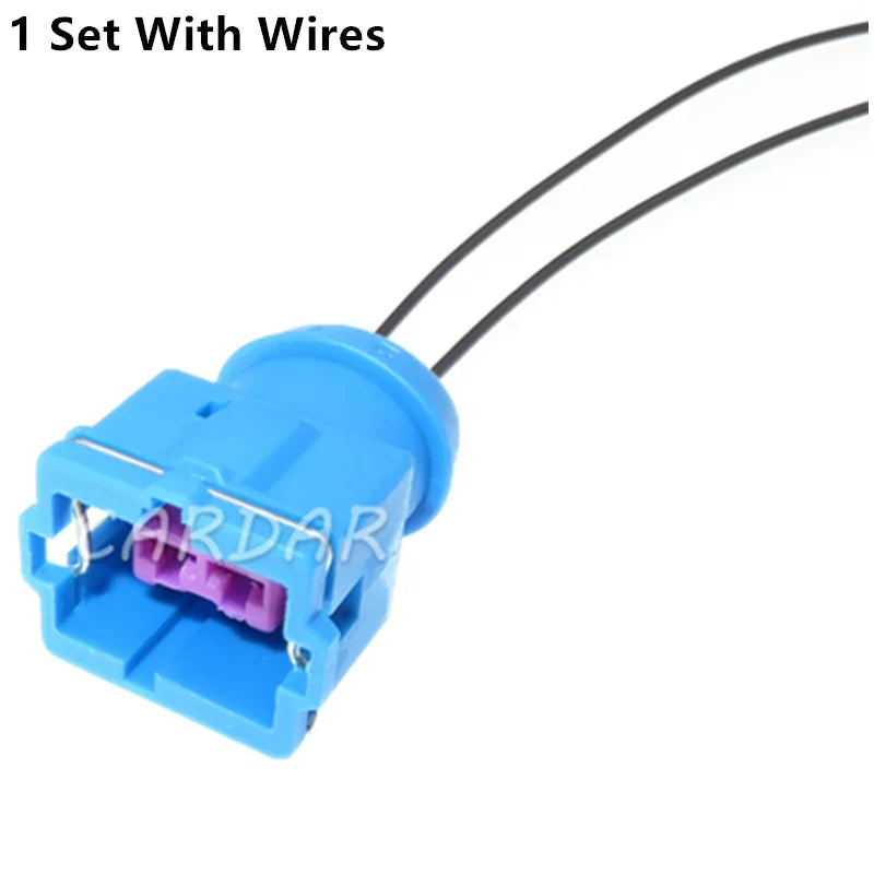2 Pin Automotive Wire Harness Unsealed Plug with Terminal 3.5 Series Car Female Wiring Blue Socket