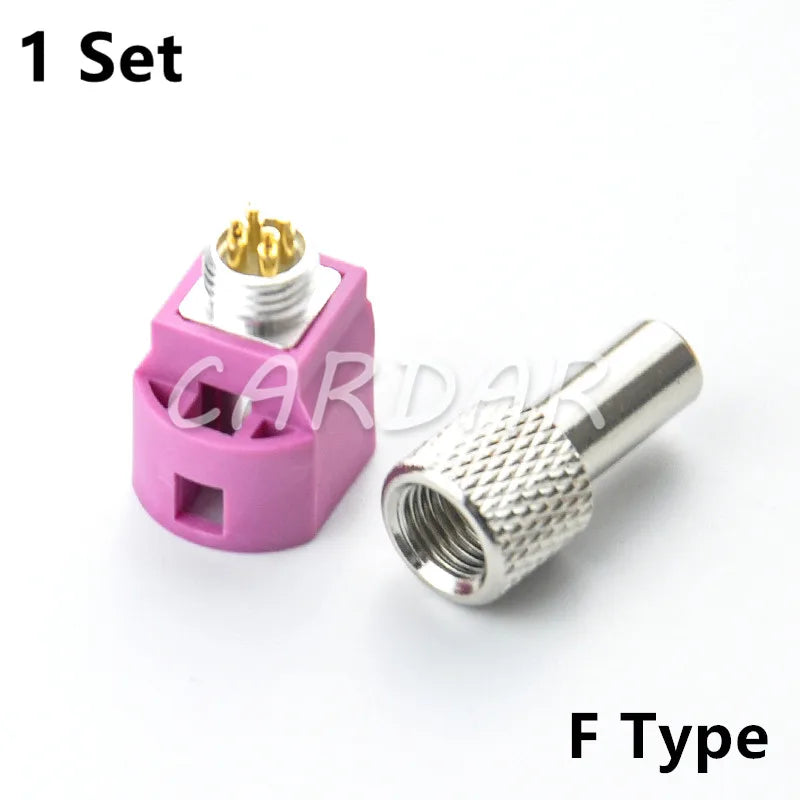 4 Pin Camera Connectors Automotive Audio Socket Universal Auto Fakra Connector