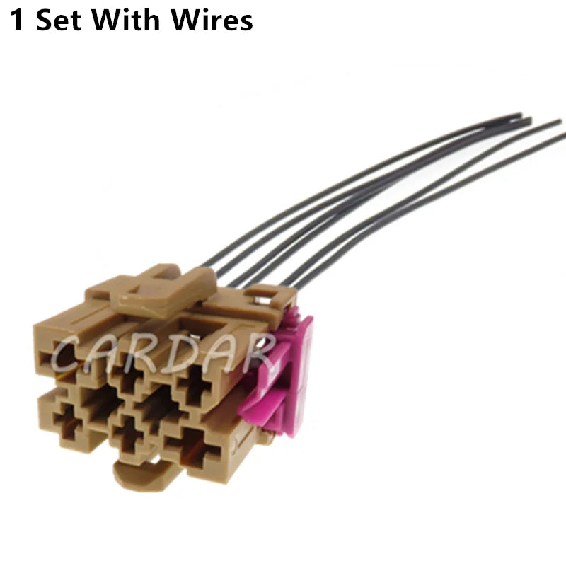 Conector de enchufe eléctrico de 6 pines para cable de ventilador soplador automático de VW Audi