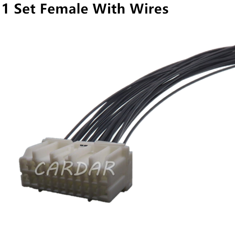 22 Pin 917989-1 Auto Electrical Wiring Connector Giexceed Car Cable Socket With Terminals