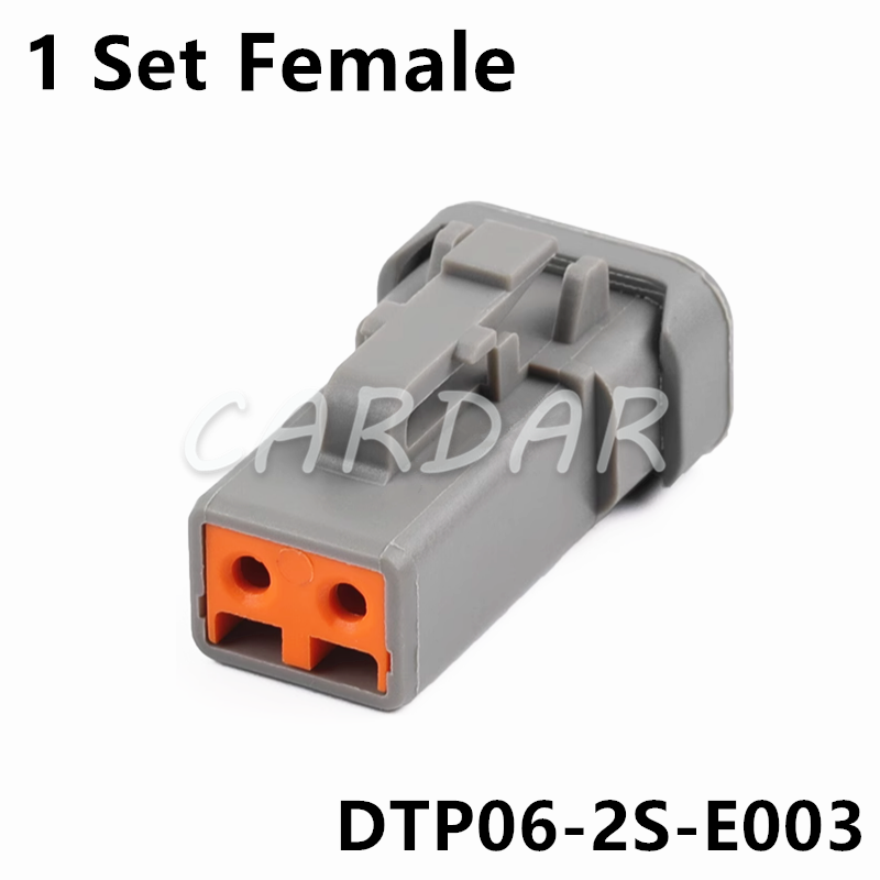 2 Pin DTP06-2S-E003 DTP04-2P-E003 Auto Connector Waterproof Electrical Wire Socket For Deutsch Heavy Truck Accessories