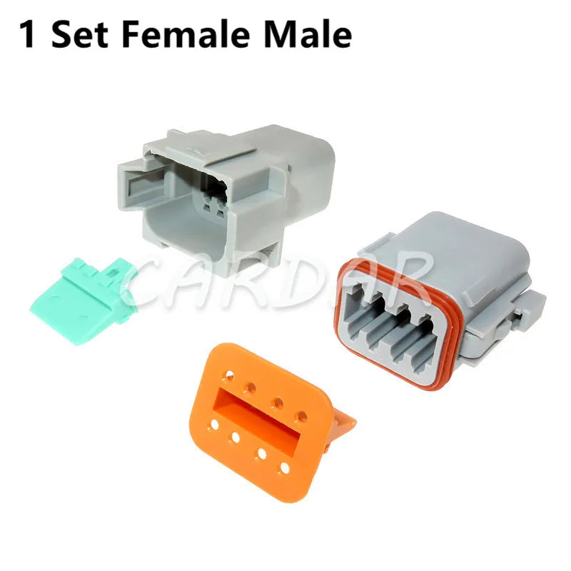 Deutsch DT 2 3 4 6 8 12 Pin Waterproof Connector Electrical Wire Socket 22-16AWG For Car Bus Motor Truck Engine Gearbox