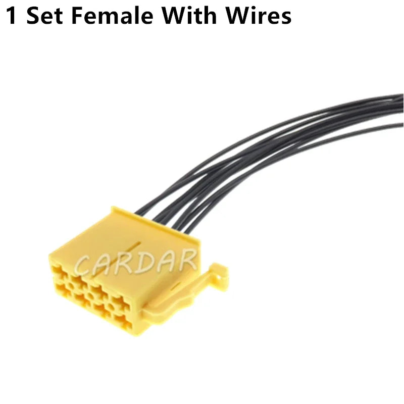 8 Pin 2.8 Series Yellow Car Unsealed Cable Connector Automobile Male Plug Female Socket Auto Plastic Housing Plug