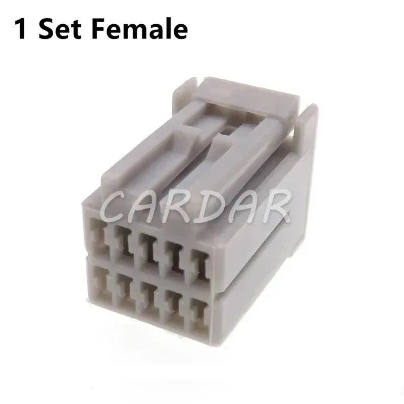 10 Pin 638207-6 High Quality Grey Automobile Plastic Housing Wiring Harness Unsealed Socket For Honda