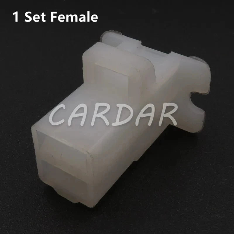 2 Pin White ABS Wiring Socket Automotive Connector Household Plug
