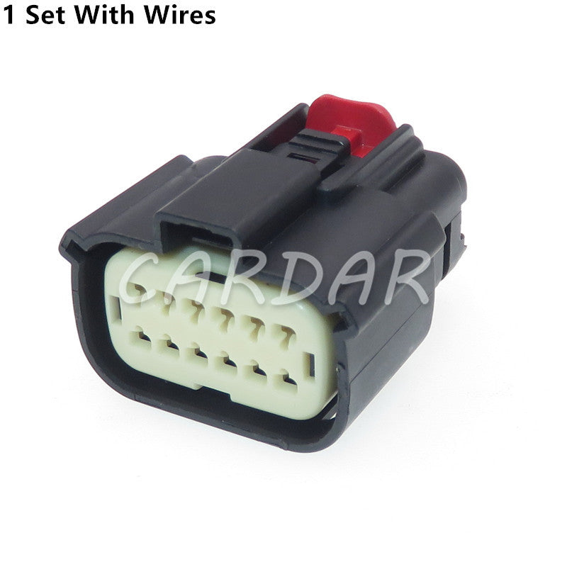 12 Pin 33472-1201 33482-1201 Automotive Headlight Socket Connector For Ford Focus Mondeo Buick Chevrolet