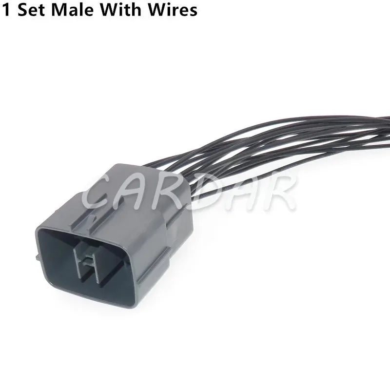 14 Pin 6189-7262 6181-0629 Car Headlight Light Socket Waterproof Wire Harness Cable Wiring Connector For Mazda