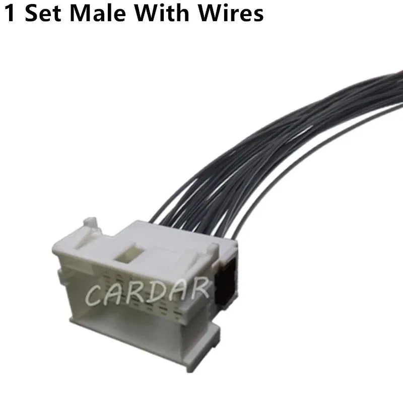21 Pin White Automobile Electric Wiring Connector Car Male Female Unsealed Socket 967635-1 2-967630-1 7-968975-1