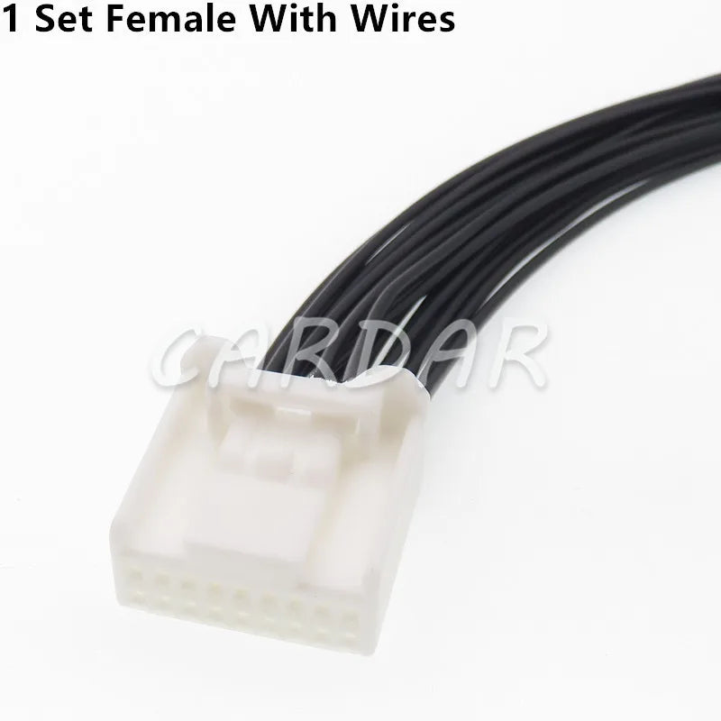 18 Pin 90980-12412 90980-12411 Car Electrical Connector Automotive Socket With Terminal