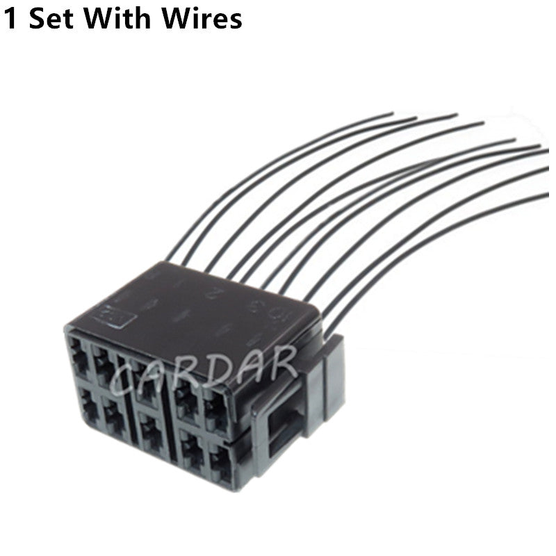 10 Pin 6.3 Series Automobile Large Current Unsealed Socket With Terminal Car Electric Wire Cable Connector