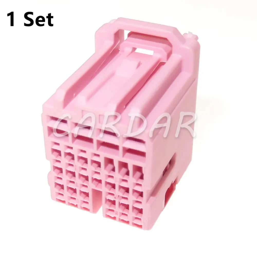 27 Pin Car Body Computer Module Cable Harness Socket 2098067-5 Pink Auto BCM Composite Connector