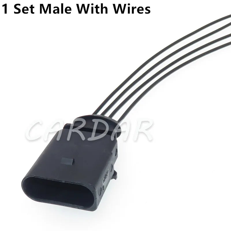 4 Pin 1J0973804 1J0973704 1.5mm Automotive Intake Pressure Sensor Plug Wiper Motor Socket