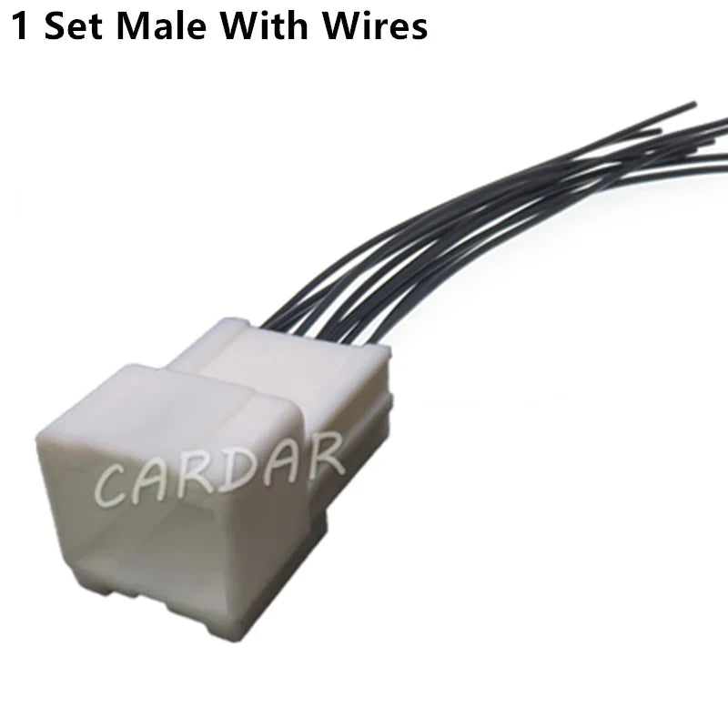 10 Pin 1.2 2.2 Series Auto Plastic Housing Unsealed Socket Male Female Wiring Connector With Terminal