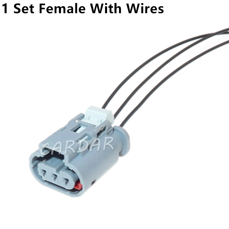 3 Pin 1.2 Series Auto Electric Wire Harness Socket Waterproof Sealed Connector With Terminal