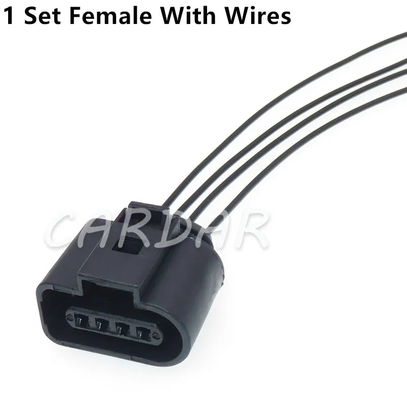 4 Pin 1J0973804 1J0973704 1.5mm Automotive Intake Pressure Sensor Plug Wiper Motor Socket