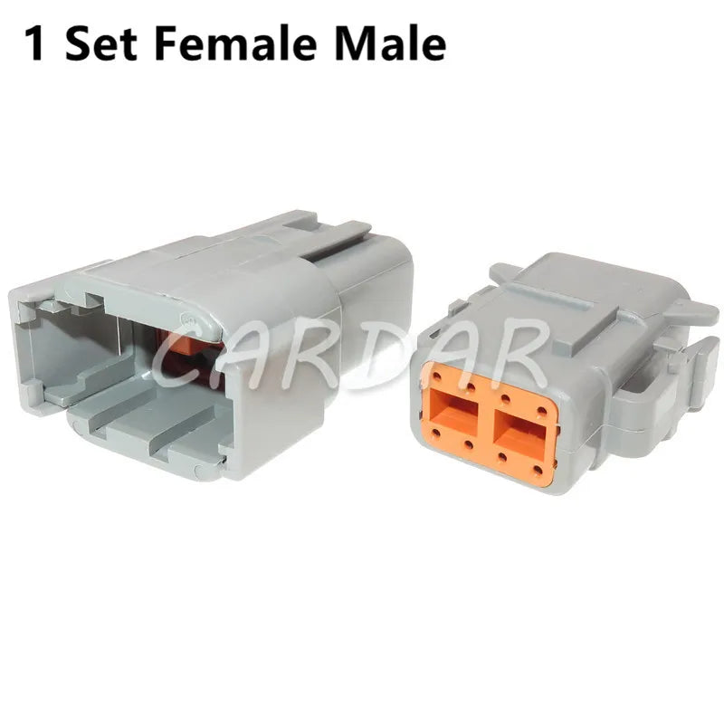 Deutsch DTM Waterproof Wire Connector Kit DTM06-2/3/4/6/8/12S DTM04-2/3/4/6/8/12P Automotive Sealed Plug with pins