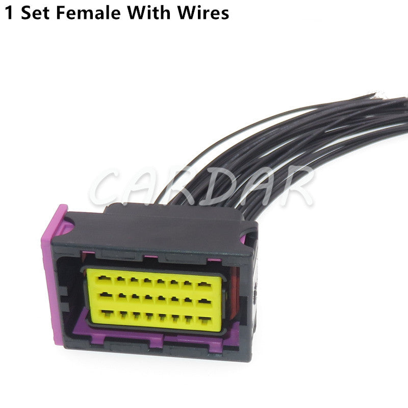 24 Pin FCI 211PC249S0005 211PL249S0023 HCCPHPE24BKA90F Automotive Connector Auto ECU PCB Socket Black Plug
