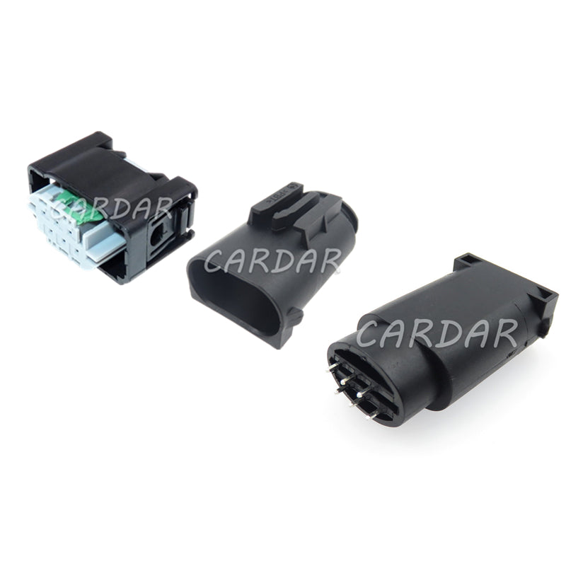 6 Pin 1-967616-1 1-967587-3 Miniature Automotive Throttle Sensor Electric Wire Plastic Housing Waterproof Socket