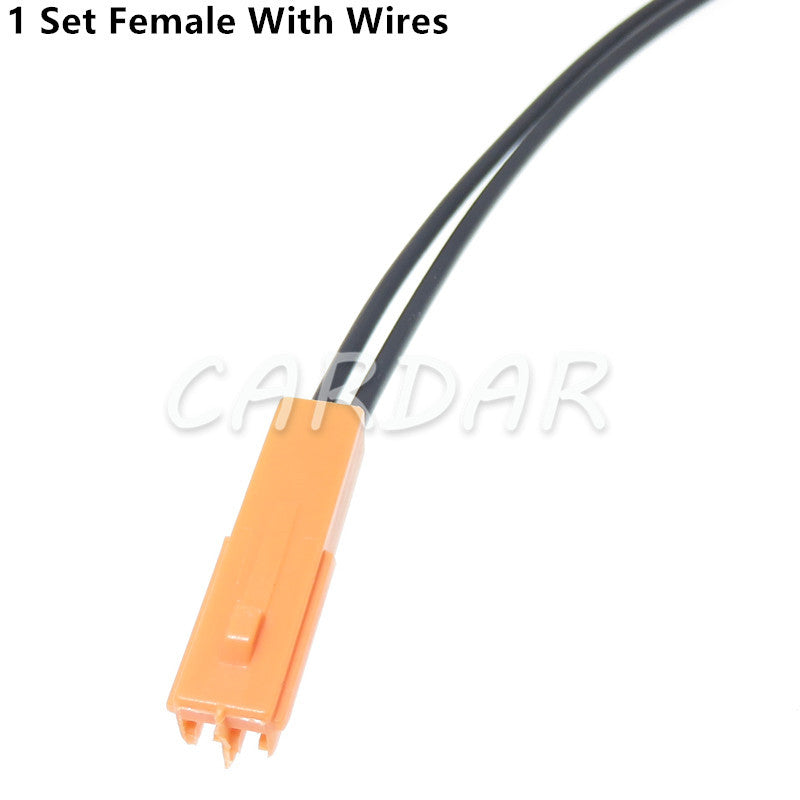 2 Pin Auto Electrical Wiring Harness Connector Female Male Socket With Terminal 6098-3857 6098-3853