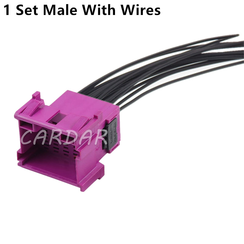 15 Pin 1-967623-1 1-967628-1 Purple Automotive Power Amplifier Male Female Docking Plastic Sockets Auto Plug