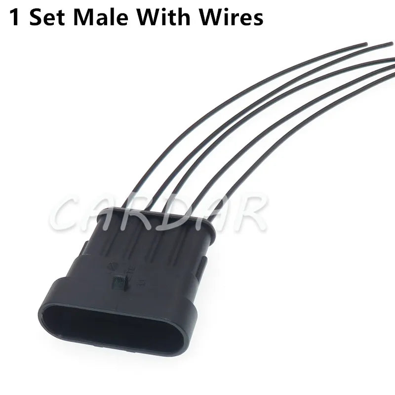 5 Pin 282089-1 282107-1 Superseal Auto Plug Auto Plastic Cable Socket For Cars